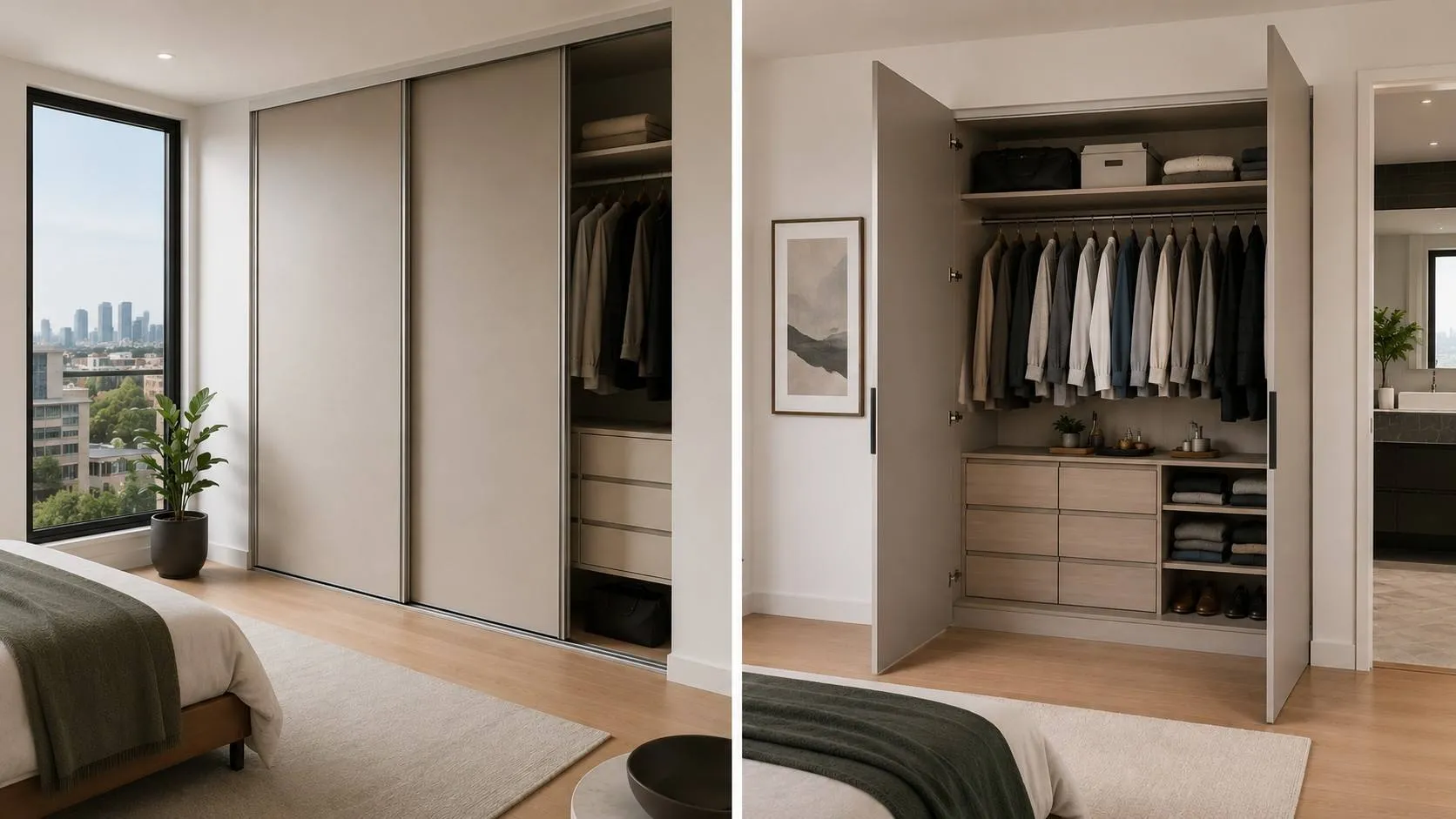 Sliding vs Hinged Wardrobe Doors: How to Choose for Your Space